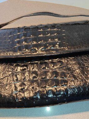 Vintage Valerie Stevens croc-embossed shoulder bag
